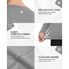 image:imageRoadbox Womens UPF 50 Compression Shirt Quick Dry Reflective Top  4Way Stretch Fabric Quick Dry Moisture Wicking UPF 50 Protection Reflective Design Flatlock Seams for Gym Workout04light Grey