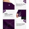 image:imageRoadbox Womens UPF 50 Compression Shirt Quick Dry Reflective Top  4Way Stretch Fabric Quick Dry Moisture Wicking UPF 50 Protection Reflective Design Flatlock Seams for Gym Workout12dark Purple