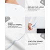 image:imageRoadbox Womens UPF 50 Compression Shirt Quick Dry Reflective Top  4Way Stretch Fabric Quick Dry Moisture Wicking UPF 50 Protection Reflective Design Flatlock Seams for Gym Workout02white
