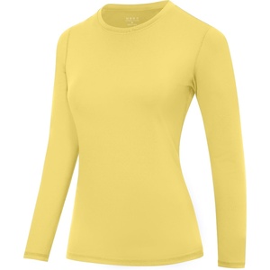 image:imageRoadbox Womens UPF 50 Compression Shirt Quick Dry Reflective Top  4Way Stretch Fabric Quick Dry Moisture Wicking UPF 50 Protection Reflective Design Flatlock Seams for Gym Workout11yellow
