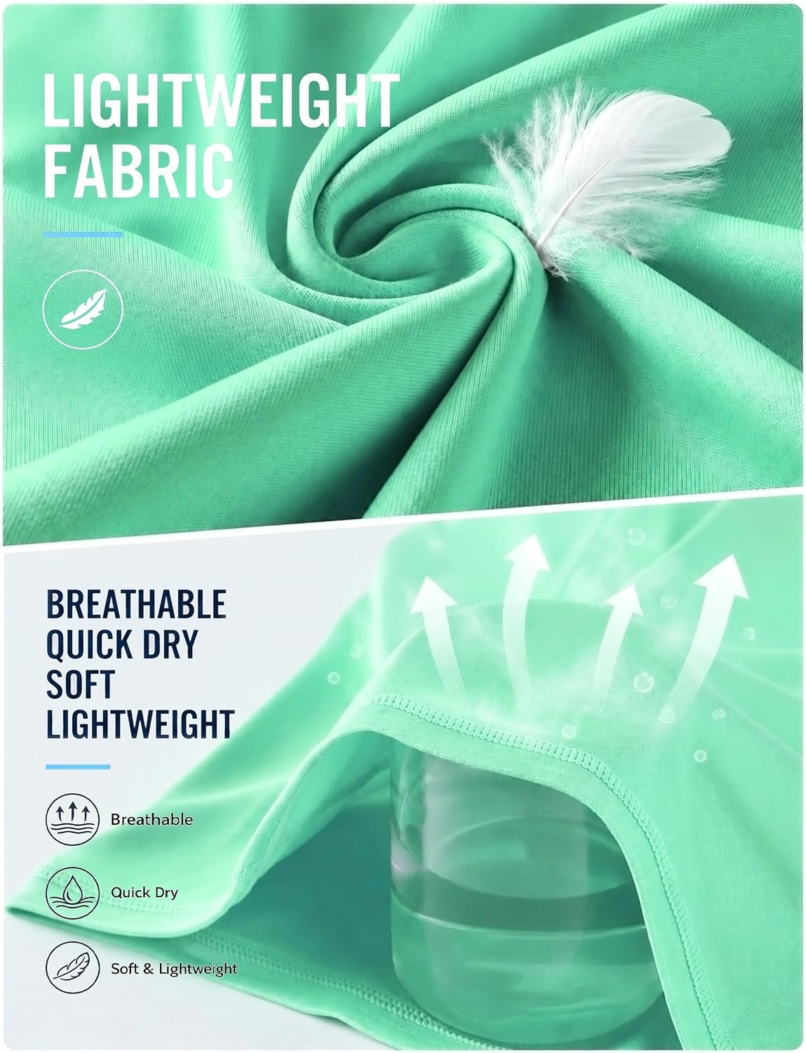 image:imageRoadbox Mens UPF 50 V Neck Swim Shirts Short Sleeve Rash Guard  UPF 50 sun protection Tagfree Vneck Quickdry comfort Lightweight 4way stretch For swimming hiking and beachLight Green