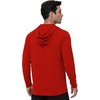 image:imageRoadbox Mens Athletic Hoodie Lightweight Running Workout Hooded Shirt  Quick Dry Moisture Wicking Breathable Loose Long Sleeve Thin Pullover Sweatshirt Reflective Logo Gym Outdoor HikingTomato Red