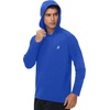 image:imageRoadbox Mens Athletic Hoodie Lightweight Running Workout Hooded Shirt  Quick Dry Moisture Wicking Breathable Loose Long Sleeve Thin Pullover Sweatshirt Reflective Logo Gym Outdoor HikingJewel Blue