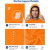 image:imageRoadbox Mens Athletic Hoodie Lightweight Running Workout Hooded Shirt  Quick Dry Moisture Wicking Breathable Loose Long Sleeve Thin Pullover Sweatshirt Reflective Logo Gym Outdoor HikingOrange