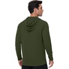 image:imageRoadbox Mens Athletic Hoodie Lightweight Running Workout Hooded Shirt  Quick Dry Moisture Wicking Breathable Loose Long Sleeve Thin Pullover Sweatshirt Reflective Logo Gym Outdoor HikingArmy Green