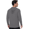 image:imageRoadbox Mens Athletic Hoodie Lightweight Running Workout Hooded Shirt  Quick Dry Moisture Wicking Breathable Loose Long Sleeve Thin Pullover Sweatshirt Reflective Logo Gym Outdoor HikingDark Grey