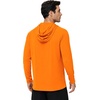 image:imageRoadbox Mens Athletic Hoodie Lightweight Running Workout Hooded Shirt  Quick Dry Moisture Wicking Breathable Loose Long Sleeve Thin Pullover Sweatshirt Reflective Logo Gym Outdoor HikingOrange