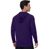 image:imageRoadbox Mens Athletic Hoodie Lightweight Running Workout Hooded Shirt  Quick Dry Moisture Wicking Breathable Loose Long Sleeve Thin Pullover Sweatshirt Reflective Logo Gym Outdoor HikingDark Purple