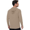 image:imageRoadbox Mens Athletic Hoodie Lightweight Running Workout Hooded Shirt  Quick Dry Moisture Wicking Breathable Loose Long Sleeve Thin Pullover Sweatshirt Reflective Logo Gym Outdoor HikingKhaki