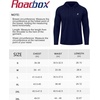 image:imageRoadbox Mens Athletic Hoodie Lightweight Running Workout Hooded Shirt  Quick Dry Moisture Wicking Breathable Loose Long Sleeve Thin Pullover Sweatshirt Reflective Logo Gym Outdoor HikingNavy Blue