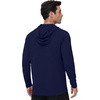 image:imageRoadbox Mens Athletic Hoodie Lightweight Running Workout Hooded Shirt  Quick Dry Moisture Wicking Breathable Loose Long Sleeve Thin Pullover Sweatshirt Reflective Logo Gym Outdoor HikingNavy Blue