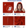 image:imageRoadbox Mens Athletic Hoodie Lightweight Running Workout Hooded Shirt  Quick Dry Moisture Wicking Breathable Loose Long Sleeve Thin Pullover Sweatshirt Reflective Logo Gym Outdoor HikingTomato Red