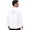 image:imageRoadbox Mens Athletic Hoodie Lightweight Running Workout Hooded Shirt  Quick Dry Moisture Wicking Breathable Loose Long Sleeve Thin Pullover Sweatshirt Reflective Logo Gym Outdoor HikingWhite