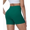 image:imageRoadbox Womens Biker Shorts 358 Volleyball Spandex Compression Shorts  High Waisted Tummy Control No Front Seam NonSeeThrough Quick Dry Moisture Wicking For Yoga Workout Gym 4Way StretchEmerald Green