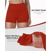 image:imageRoadbox Womens Biker Shorts 358 Volleyball Spandex Compression Shorts  High Waisted Tummy Control No Front Seam NonSeeThrough Quick Dry Moisture Wicking For Yoga Workout Gym 4Way StretchRed