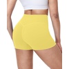 image:imageRoadbox Womens Biker Shorts 358 Volleyball Spandex Compression Shorts  High Waisted Tummy Control No Front Seam NonSeeThrough Quick Dry Moisture Wicking For Yoga Workout Gym 4Way StretchYellow
