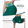 image:imageRoadbox Womens Biker Shorts 358 Volleyball Spandex Compression Shorts  High Waisted Tummy Control No Front Seam NonSeeThrough Quick Dry Moisture Wicking For Yoga Workout Gym 4Way StretchEmerald Green