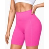 image:imageRoadbox Womens Biker Shorts 358 Volleyball Spandex Compression Shorts  High Waisted Tummy Control No Front Seam NonSeeThrough Quick Dry Moisture Wicking For Yoga Workout Gym 4Way StretchRose Pink