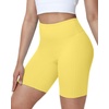 image:imageRoadbox Womens Biker Shorts 358 Volleyball Spandex Compression Shorts  High Waisted Tummy Control No Front Seam NonSeeThrough Quick Dry Moisture Wicking For Yoga Workout Gym 4Way StretchYellow