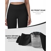 image:imageRoadbox Womens Biker Shorts 358 Volleyball Spandex Compression Shorts  High Waisted Tummy Control No Front Seam NonSeeThrough Quick Dry Moisture Wicking For Yoga Workout Gym 4Way StretchBlack