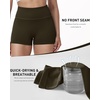 image:imageRoadbox Womens Biker Shorts 358 Volleyball Spandex Compression Shorts  High Waisted Tummy Control No Front Seam NonSeeThrough Quick Dry Moisture Wicking For Yoga Workout Gym 4Way StretchBrown