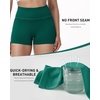 image:imageRoadbox Womens Biker Shorts 358 Volleyball Spandex Compression Shorts  High Waisted Tummy Control No Front Seam NonSeeThrough Quick Dry Moisture Wicking For Yoga Workout Gym 4Way StretchEmerald Green