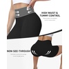 image:imageRoadbox Womens Biker Shorts 358 Volleyball Spandex Compression Shorts  High Waisted Tummy Control No Front Seam NonSeeThrough Quick Dry Moisture Wicking For Yoga Workout Gym 4Way StretchBlack