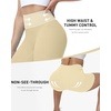 image:imageRoadbox Womens Biker Shorts 358 Volleyball Spandex Compression Shorts  High Waisted Tummy Control No Front Seam NonSeeThrough Quick Dry Moisture Wicking For Yoga Workout Gym 4Way StretchNude