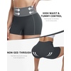 image:imageRoadbox Womens Biker Shorts 358 Volleyball Spandex Compression Shorts  High Waisted Tummy Control No Front Seam NonSeeThrough Quick Dry Moisture Wicking For Yoga Workout Gym 4Way StretchGray