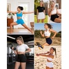 image:imageRoadbox Womens Biker Shorts 358 Volleyball Spandex Compression Shorts  High Waisted Tummy Control No Front Seam NonSeeThrough Quick Dry Moisture Wicking For Yoga Workout Gym 4Way StretchYellow