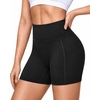 image:imageRoadbox Womens Biker Shorts 358 Volleyball Spandex Compression Shorts  High Waisted Tummy Control No Front Seam NonSeeThrough Quick Dry Moisture Wicking For Yoga Workout Gym 4Way StretchBlack