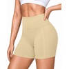 image:imageRoadbox Womens Biker Shorts 358 Volleyball Spandex Compression Shorts  High Waisted Tummy Control No Front Seam NonSeeThrough Quick Dry Moisture Wicking For Yoga Workout Gym 4Way StretchNude
