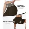 image:imageRoadbox Womens Biker Shorts 358 Volleyball Spandex Compression Shorts  High Waisted Tummy Control No Front Seam NonSeeThrough Quick Dry Moisture Wicking For Yoga Workout Gym 4Way StretchBrown