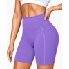 image:imageRoadbox Womens Biker Shorts 358 Volleyball Spandex Compression Shorts  High Waisted Tummy Control No Front Seam NonSeeThrough Quick Dry Moisture Wicking For Yoga Workout Gym 4Way StretchPurple