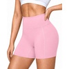 image:imageRoadbox Womens Biker Shorts 358 Volleyball Spandex Compression Shorts  High Waisted Tummy Control No Front Seam NonSeeThrough Quick Dry Moisture Wicking For Yoga Workout Gym 4Way StretchPink