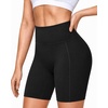 image:imageRoadbox Womens Biker Shorts 358 Volleyball Spandex Compression Shorts  High Waisted Tummy Control No Front Seam NonSeeThrough Quick Dry Moisture Wicking For Yoga Workout Gym 4Way StretchBlack