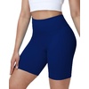 image:imageRoadbox Womens Biker Shorts 358 Volleyball Spandex Compression Shorts  High Waisted Tummy Control No Front Seam NonSeeThrough Quick Dry Moisture Wicking For Yoga Workout Gym 4Way StretchRoyal Blue