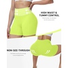 image:imageRoadbox Womens Biker Shorts 358 Volleyball Spandex Compression Shorts  High Waisted Tummy Control No Front Seam NonSeeThrough Quick Dry Moisture Wicking For Yoga Workout Gym 4Way StretchGreen