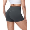 image:imageRoadbox Womens Biker Shorts 358 Volleyball Spandex Compression Shorts  High Waisted Tummy Control No Front Seam NonSeeThrough Quick Dry Moisture Wicking For Yoga Workout Gym 4Way StretchGray
