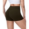 image:imageRoadbox Womens Biker Shorts 358 Volleyball Spandex Compression Shorts  High Waisted Tummy Control No Front Seam NonSeeThrough Quick Dry Moisture Wicking For Yoga Workout Gym 4Way StretchBrown