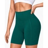 image:imageRoadbox Womens Biker Shorts 358 Volleyball Spandex Compression Shorts  High Waisted Tummy Control No Front Seam NonSeeThrough Quick Dry Moisture Wicking For Yoga Workout Gym 4Way StretchEmerald Green