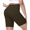 image:imageRoadbox Womens Biker Shorts 358 Volleyball Spandex Compression Shorts  High Waisted Tummy Control No Front Seam NonSeeThrough Quick Dry Moisture Wicking For Yoga Workout Gym 4Way StretchBrown