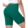 image:imageRoadbox Womens Biker Shorts 358 Volleyball Spandex Compression Shorts  High Waisted Tummy Control No Front Seam NonSeeThrough Quick Dry Moisture Wicking For Yoga Workout Gym 4Way StretchEmerald Green