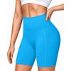 image:imageRoadbox Womens Biker Shorts 358 Volleyball Spandex Compression Shorts  High Waisted Tummy Control No Front Seam NonSeeThrough Quick Dry Moisture Wicking For Yoga Workout Gym 4Way StretchBlue