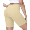 image:imageRoadbox Womens Biker Shorts 358 Volleyball Spandex Compression Shorts  High Waisted Tummy Control No Front Seam NonSeeThrough Quick Dry Moisture Wicking For Yoga Workout Gym 4Way StretchNude
