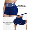 image:imageRoadbox Womens Biker Shorts 358 Volleyball Spandex Compression Shorts  High Waisted Tummy Control No Front Seam NonSeeThrough Quick Dry Moisture Wicking For Yoga Workout Gym 4Way StretchRoyal Blue