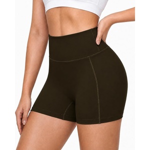 image:imageRoadbox Womens Biker Shorts 358 Volleyball Spandex Compression Shorts  High Waisted Tummy Control No Front Seam NonSeeThrough Quick Dry Moisture Wicking For Yoga Workout Gym 4Way StretchBrown